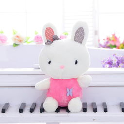 毛绒玩具 卡通蝴蝶兔 咪咪兔 娃娃坐姿兔 竹炭版 特价上市 厂家 宏天毛绒玩具
